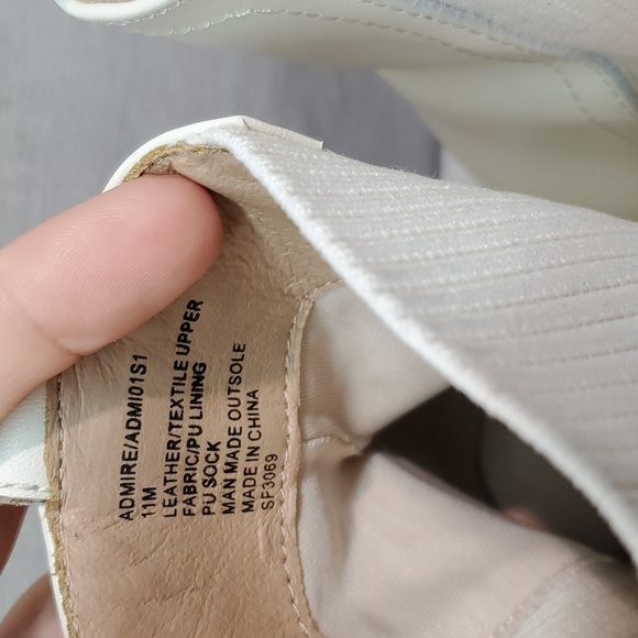 Sold Steve Madden Women Admire Bone  Leather Heels Boots shoes sz 11M - Picture 6 of 15